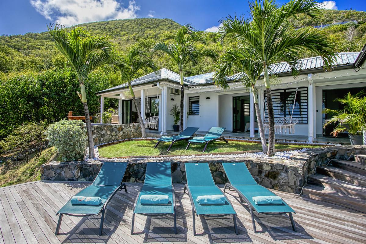 A louer villa vue mer Mont Vernont Saint Martin_ Terrasse - 6